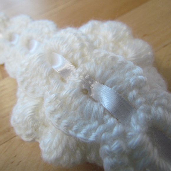 Taller de ABU White Handmade headband (crochet) - Picture 15 of 16